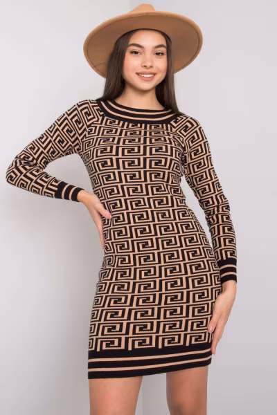 Sukienka Model TW-SK-BI-ZS5218.50 Camel - Och Bella — zdjęcie 1