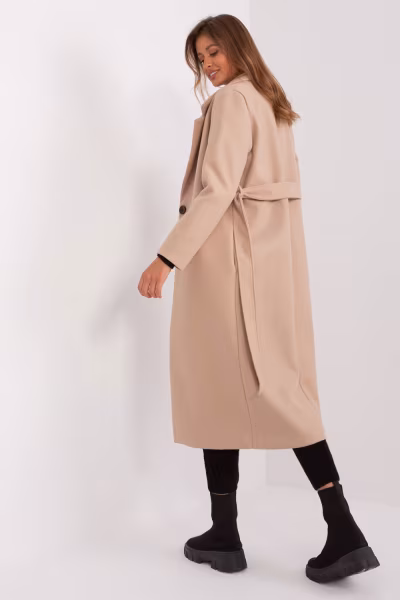 Płaszcz Damski Model TW-PL-BI-5312-1.31 Beige - Och Bella — zdjęcie 3
