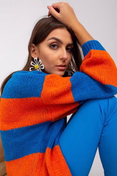 Sweter Kardigan Model TW-SW-BI-M3022.29X Blue - Och Bella — zdjęcie 1