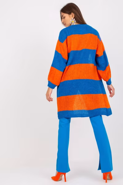 Sweter Kardigan Model TW-SW-BI-M3022.29X Blue - Och Bella — zdjęcie 2