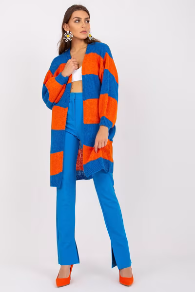 Sweter Kardigan Model TW-SW-BI-M3022.29X Blue - Och Bella — zdjęcie 3