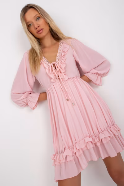Sukienka Model TW-SK-BI-0761.92 Light Pink - Och Bella — zdjęcie 1