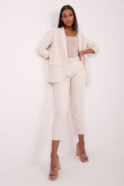 Spodnie Damskie Model TW-SP-BI-22880-2.47 Light Beige - Och Bella — zdjęcie 1