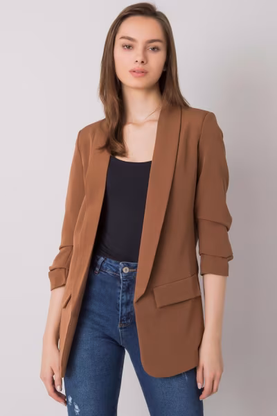 Żakiet Model TW-ZT-BI-22520.14 Brown - Och Bella — zdjęcie 2