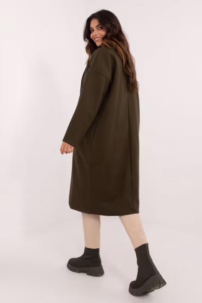 Płaszcz Damski Model TW-PL-BI-7298-2.14 Khaki - Och Bella — zdjęcie 3