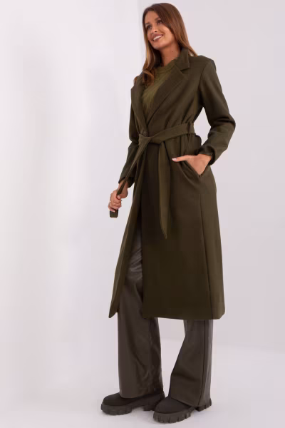 Płaszcz Damski Model TW-PL-BI-5312-1.31 Khaki - Och Bella — zdjęcie 2