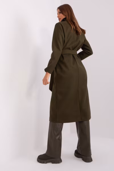 Płaszcz Damski Model TW-PL-BI-5312-1.31 Khaki - Och Bella — zdjęcie 3