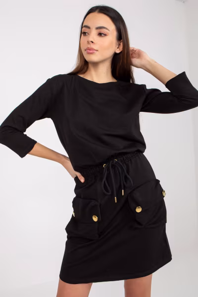 Sukienka Model TW-SK-OB-037.20 Black - Och Bella — zdjęcie 1