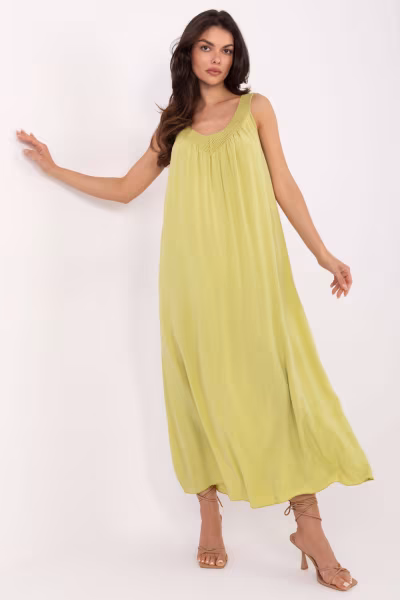 Sukienka Model TW-SK-BI-L0125.52 Limonka - Och Bella — zdjęcie 1