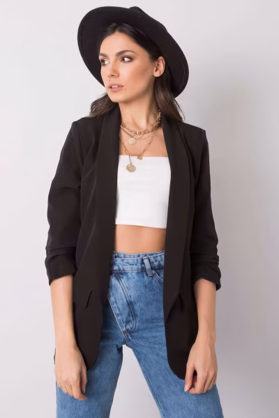Żakiet Model TW-ZT-BI-22520.14 Black - Och Bella — zdjęcie 2