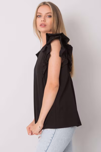 Bluzka Model TW-BZ-OB023.18P Black - Och Bella — zdjęcie 2