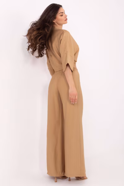 Spodnie Komplet Model TW-KMPL-BI-2469-1.61 Camel - Och Bella — zdjęcie 3