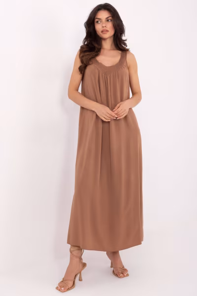 Sukienka Model TW-SK-BI-L0125.52 Brown - Och Bella — zdjęcie 1