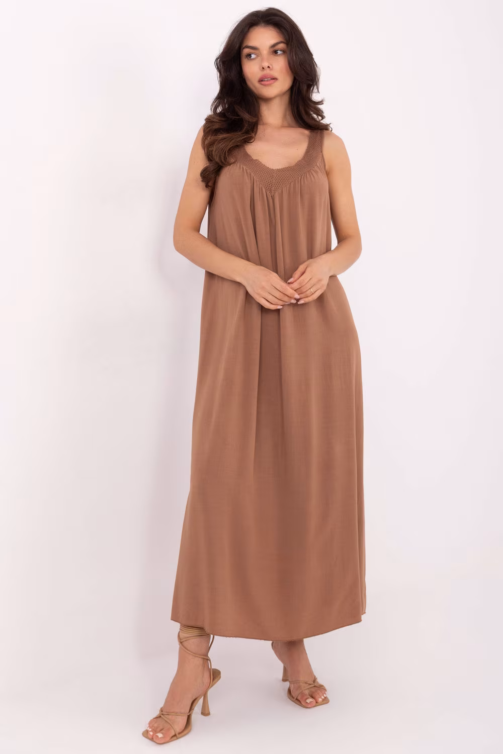 Sukienka Model TW-SK-BI-L0125.52 Brown - Och Bella