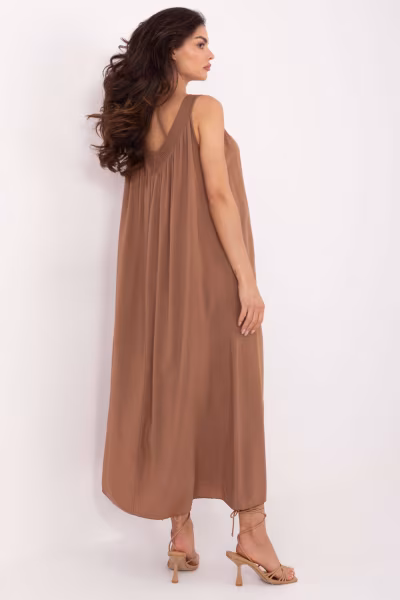 Sukienka Model TW-SK-BI-L0125.52 Brown - Och Bella — zdjęcie 3
