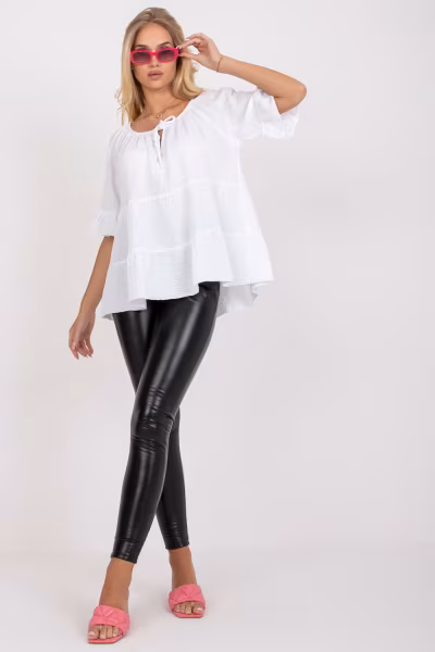 Bluzka Model TW-BZ-BI-90013.27X White - Och Bella — zdjęcie 1