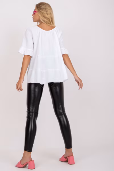 Bluzka Model TW-BZ-BI-90013.27X White - Och Bella — zdjęcie 3