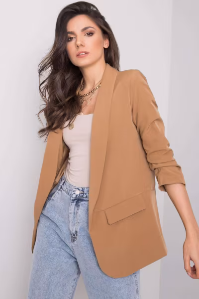 Żakiet Model TW-ZT-BI-22520.14 Camel - Och Bella — zdjęcie 1