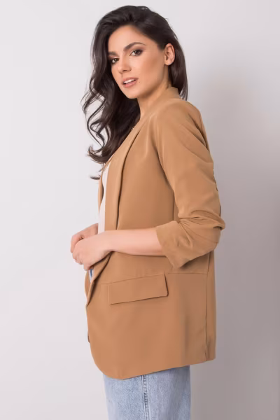 Żakiet Model TW-ZT-BI-22520.14 Camel - Och Bella — zdjęcie 3