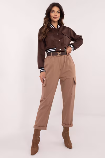 Spodnie Damskie Model TW-SP-BI-6-1313.47 Light Brown - Och Bella — zdjęcie 1