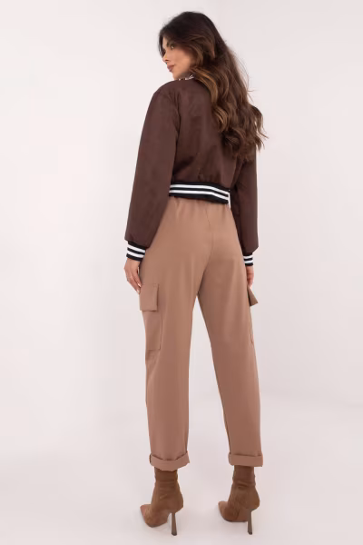 Spodnie Damskie Model TW-SP-BI-6-1313.47 Light Brown - Och Bella — zdjęcie 3