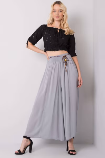 Spodnie Damskie Model TW-SP-BI-81733.14 Grey - Och Bella — zdjęcie 1