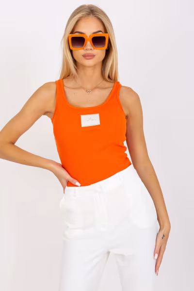 Koszulka Top Model TW-TP-OB027.39 Orange - Och Bella — zdjęcie 3