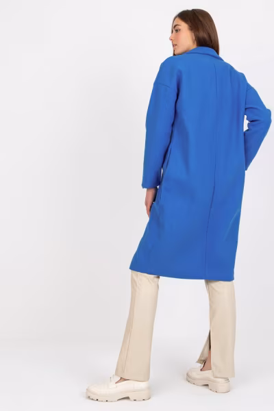 Płaszcz Damski Model TW-PL-BI-7298-1.15 Dark Blue - Och Bella — zdjęcie 3