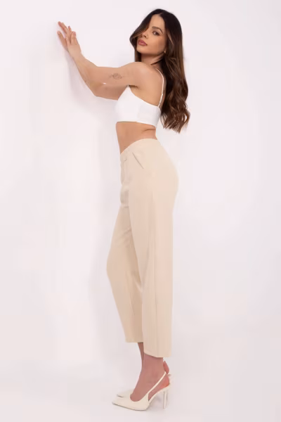 Spodnie Damskie Model TW-SP-BI-2171.68 Beige - Och Bella — zdjęcie 2