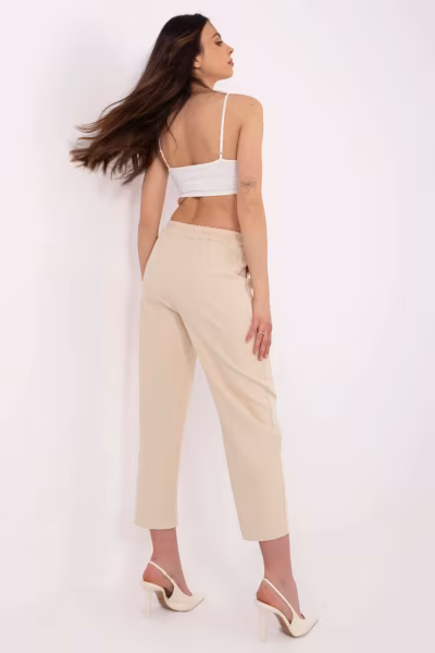 Spodnie Damskie Model TW-SP-BI-2171.68 Beige - Och Bella — zdjęcie 3