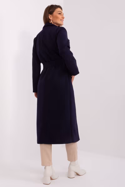 Płaszcz Damski Model TW-PL-BI-5312-1.31 Navy - Och Bella — zdjęcie 3