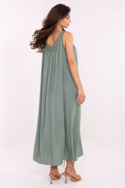 Sukienka Model TW-SK-BI-L0125.52 Khaki - Och Bella — zdjęcie 3