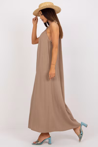 Sukienka Model TW-SK-BE-203D.38P Dark Beige - Och Bella — zdjęcie 2