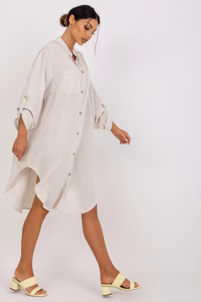 Sukienka Model TW-SK-BE-199D.85P Light Beige - Och Bella — zdjęcie 3