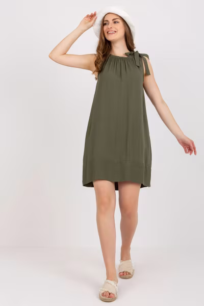 Sukienka Model TW-SK-BI-89923.29 Khaki - Och Bella — zdjęcie 2