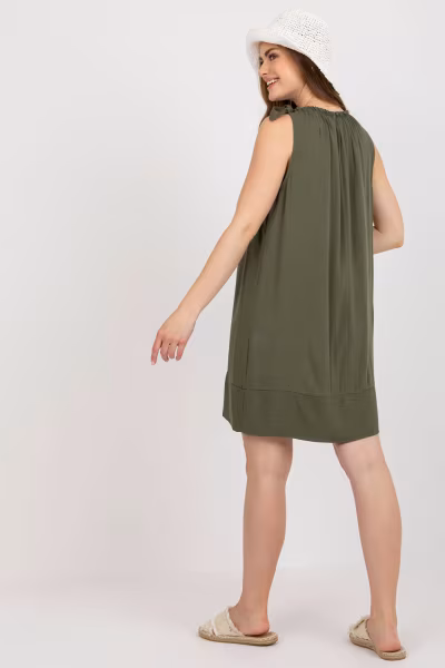 Sukienka Model TW-SK-BI-89923.29 Khaki - Och Bella — zdjęcie 3