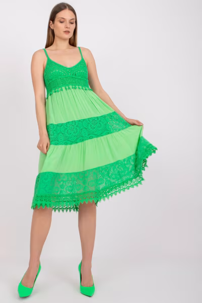 Sukienka Model TW-SK-BI-82345.19P Green - Och Bella — zdjęcie 1