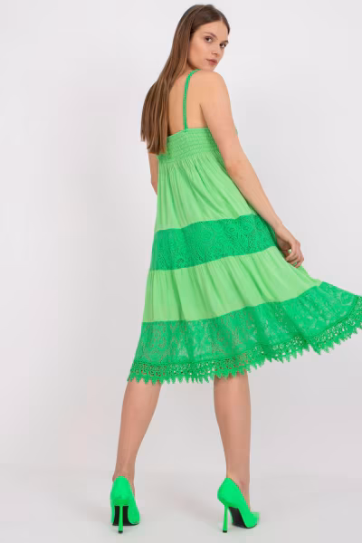 Sukienka Model TW-SK-BI-82345.19P Green - Och Bella — zdjęcie 3