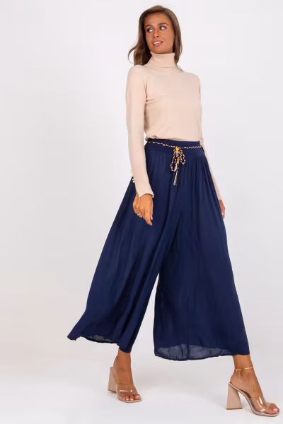 Spodnie Damskie Model TW-SP-BI-81733.14 Navy - Och Bella — zdjęcie 3