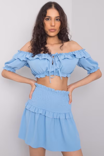 Bluzka model TW-TP-BI-26718.46 Blue - Och Bella — zdjęcie 1