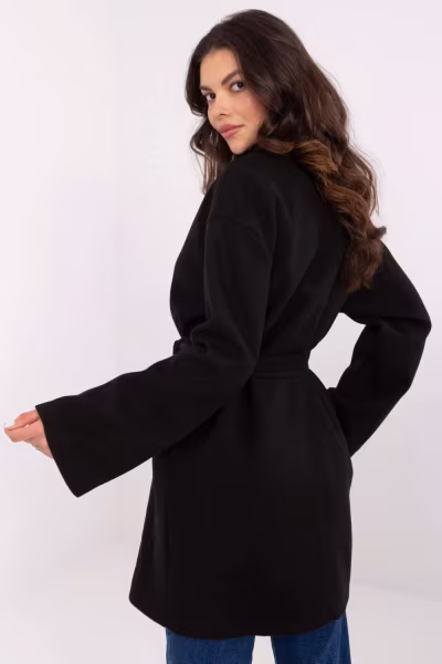 Płaszcz Damski Model TW-PL-BI-28987.85 Black - Och Bella — zdjęcie 3