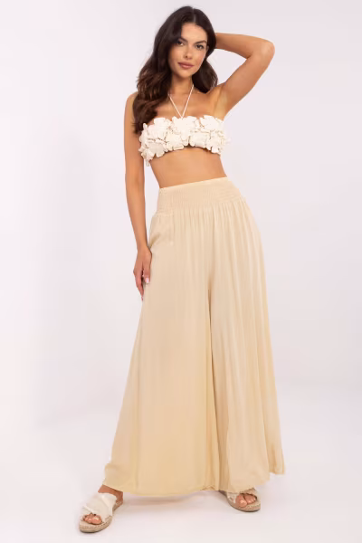 Spodnie Damskie Model TW-SP-BI-3069.94 Beige - Och Bella — zdjęcie 1