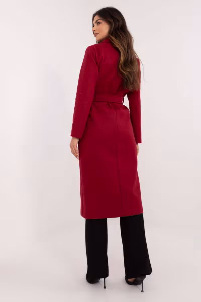 Płaszcz Damski Model TW-PL-BI-5312-1.31 Bordo - Och Bella — zdjęcie 3