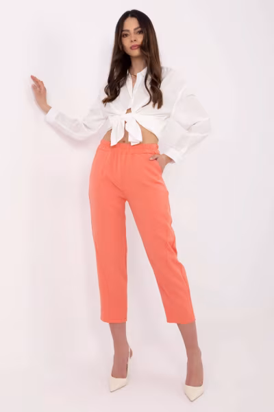 Spodnie Damskie Model TW-SP-BI-2171.68 Orange - Och Bella — zdjęcie 1