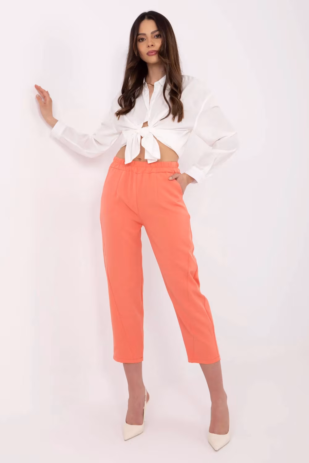 Spodnie Damskie Model TW-SP-BI-2171.68 Orange - Och Bella