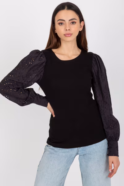 Bluzka Model TW-BZ-OB-046.62P Black - Och Bella — zdjęcie 1