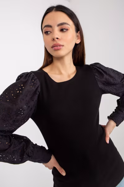 Bluzka Model TW-BZ-OB-046.62P Black - Och Bella — zdjęcie 2