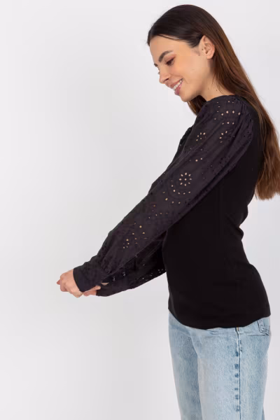 Bluzka Model TW-BZ-OB-046.62P Black - Och Bella — zdjęcie 3