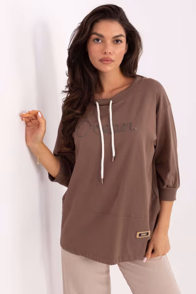 Bluzka Model RV-BZ-A785.58 Brown - Relevance — zdjęcie 1