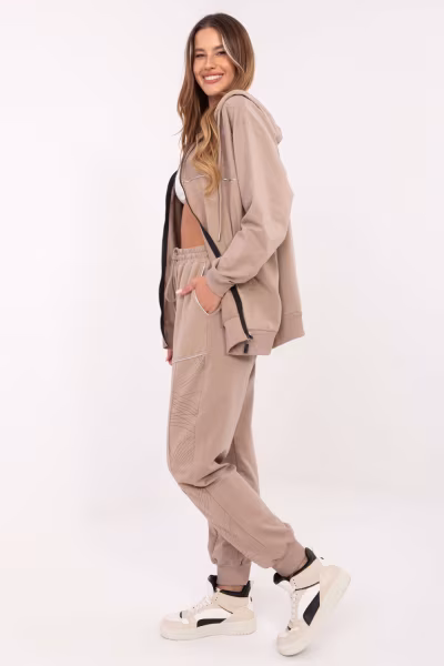 Spodnie Komplet Model RV-KMPL-A881.15 Dark Beige - Relevance — zdjęcie 2